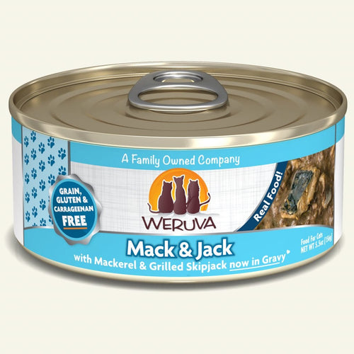 Weruva Mack And Jack With Mackerel and Grilled Skipjack Canned Cat Food