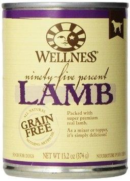 Wellness Natural Grain Free 95%  Lamb Recipe Adult Wet Canned Dog Food