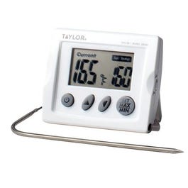 Digital Food Thermometer With Probe, Alarm