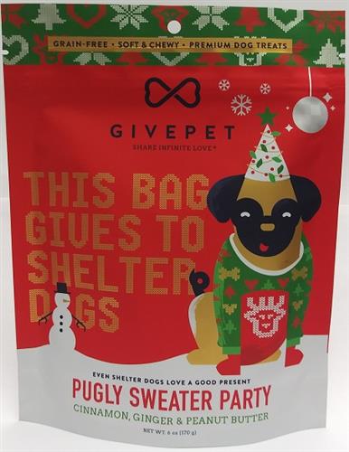 Give Pet Holiday Pugly Sweater 6oz