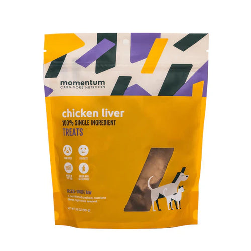 Momentum Carnivore Nutrition Freeze-Dried Chicken Liver Treats for Dogs & Cats