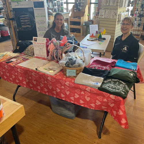 West Lebanon staff tabling at a Second Saturday event