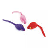 Coastal Pet Products Turbo Assorted Mice Cat Toys 2 Fur Mice Blue Red Pink