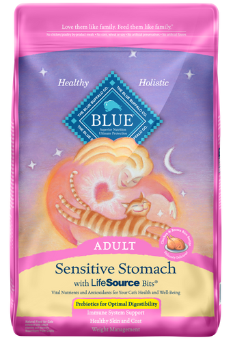 Blue Buffalo Sensitive Stomach Natural Chicken & Brown Rice Dry Cat Food