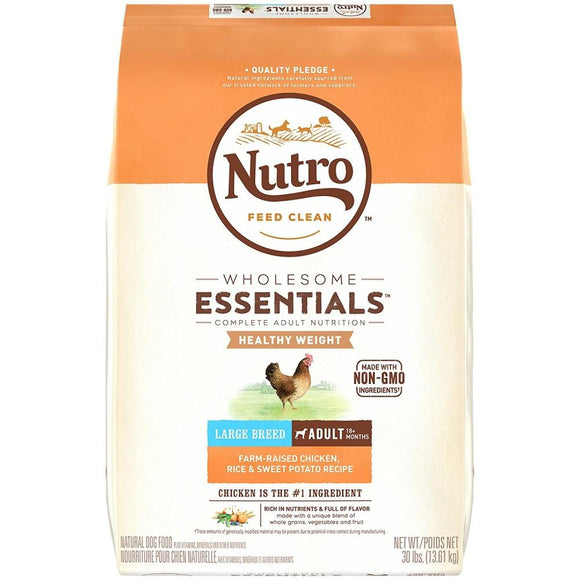 Nutro Wholesome Essentials Healthy Weight Large Breed Adult Farm-Raised Chicken, Rice & Sweet Potato Dry Dog Food