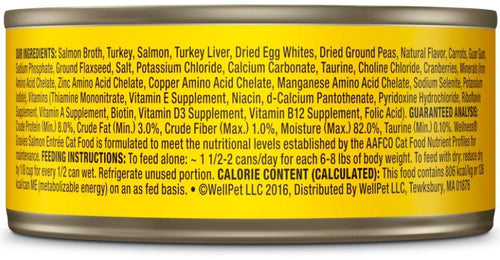 Wellness Natural Grain Free Gravies Salmon Dinner Canned Cat Food