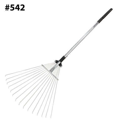 Centurion 542 Telescopic steel leaf rake with adjustable folding head