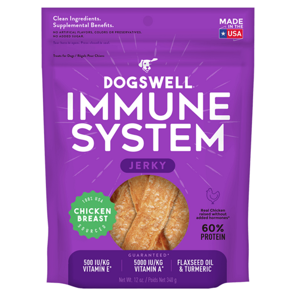 Dogswell Immune System Jerky Treats, Chicken Breast