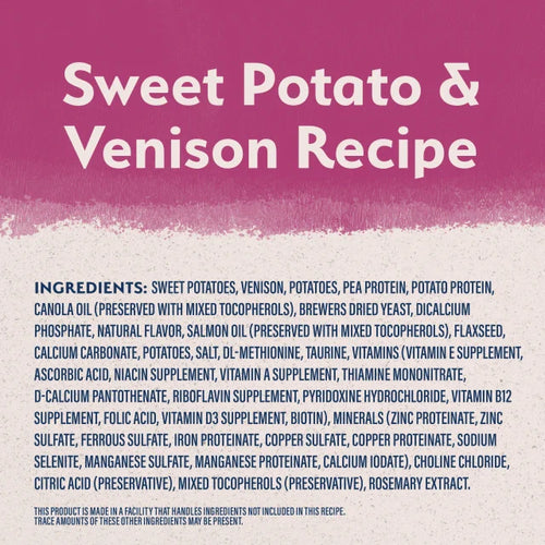 Natural Balance Limited Ingredient Reserve Grain Free Sweet Potato & Venison Recipe Dry Dog Food