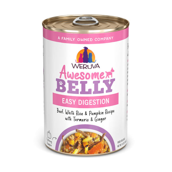 Weruva Awesome Belly Beef, White Rice & Pumpkin Recipe with Turmeric & Ginger In Broth Dog Food