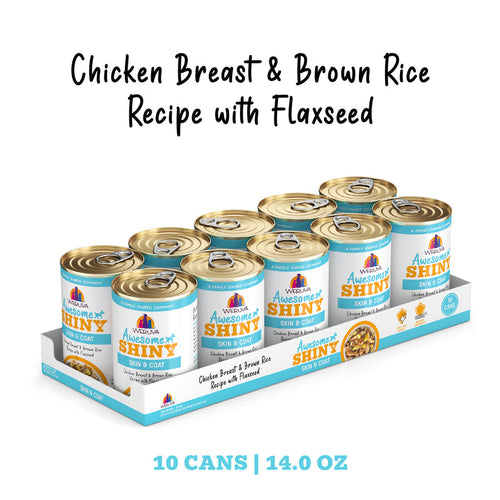 Weruva Awesome Shiny Chicken Breast & Brown Rice Recipe with Flaxseed In Broth Dog Food