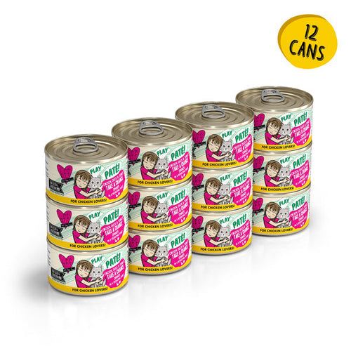 Weruva BFF PLAY Paté Chicken, Duck & Turkey Take a Chance Dinner in a Hydrating Purée Cat Food