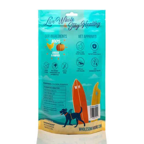 Wholesome Hound Just Chicken & Pumpkin Chips Dog Treats