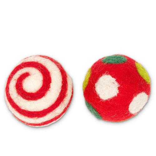 Dharma Dog Karma Cat Holiday Balls Toy