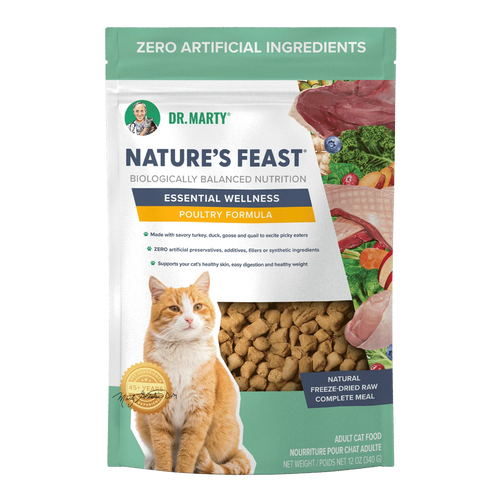 Dr. Marty Nature's Nature’s Feast Essential Wellness Poultry Premium Freeze-Dried Raw Cat Food