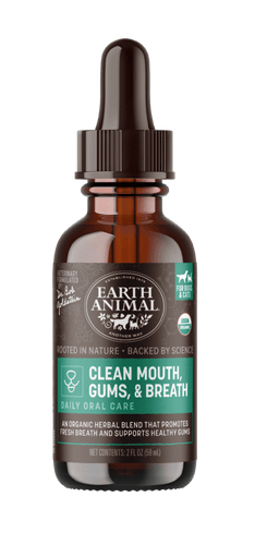 Earth Animal Apothecary Clean Mouth, Gums & Breath Organic Herbal Liquid Dental Supplement