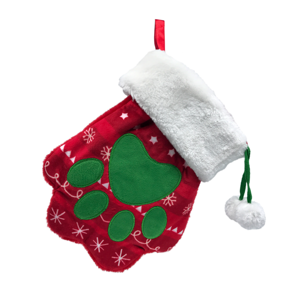 KONG Holiday Stocking Paw Toy