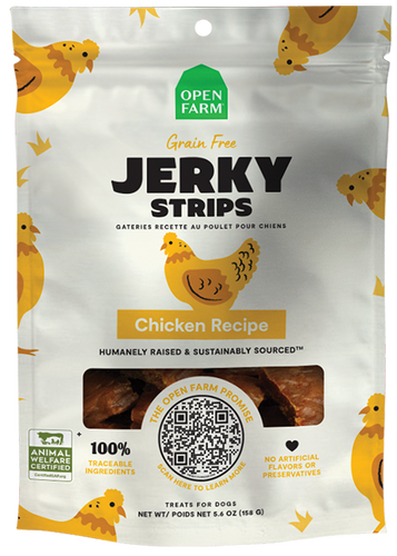 Open Farm Grain-Free Chicken Jerky Strips Dog Treats