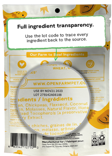 Open Farm Grain-Free Chicken Jerky Strips Dog Treats