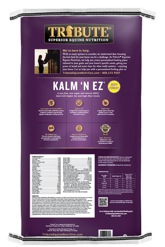 Tribute Soy-Free Kalm 'N EZ® Pellet Low NSC Feed