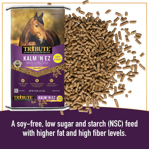 Tribute Soy-Free Kalm 'N EZ® Pellet Low NSC Feed