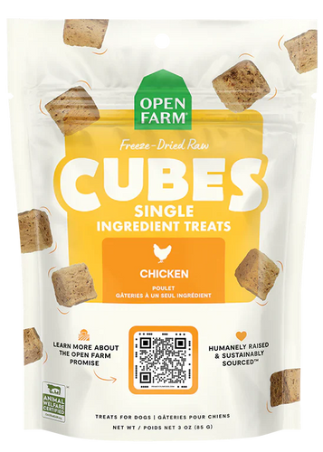 Open Farm Freeze Dried Raw Single Ingredient Chicken Treat for Dogs