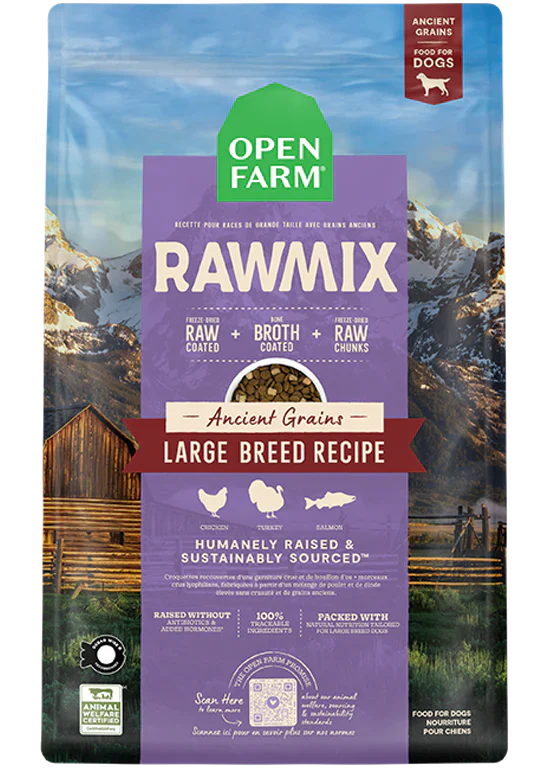 Open Farm Large Breed with Ancient Grains Rawmix for Dogs