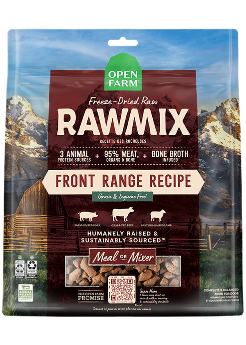 Open Farm RawMix Front Range Freeze Dried Raw Recipe for Dogs