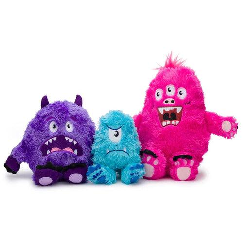 Fabdog Fluffy Small Blue Monster Dog Toy