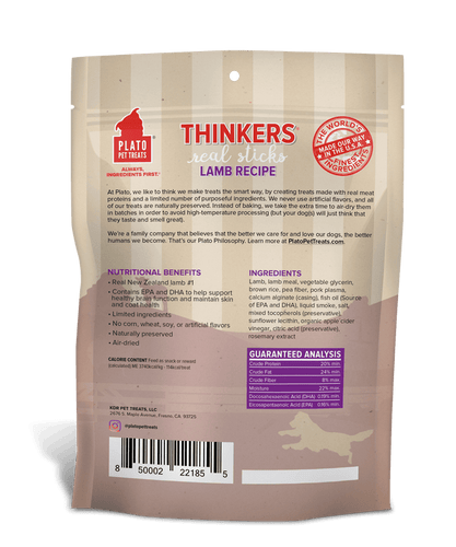 Plato Thinkers Lamb Meat Stick Dog Treats