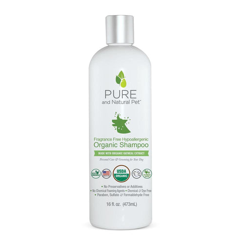 Pure and Natural Pet Fragrance Free Hypoallergenic Organic Shampoo