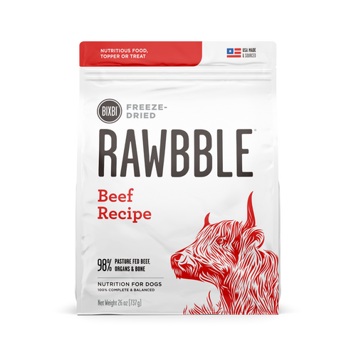 RAWBBLE® FREEZE DRIED DOG FOOD - BEEF RECIPE