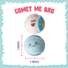 Snugarooz Comet Me Bro 2Pk Squeaky Tennis Balls Dog Toy