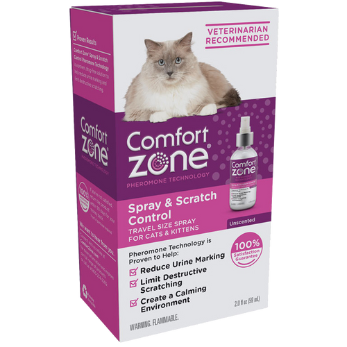 Comfort Zone Spray & Scratch Control Spray For Cats and Kittens