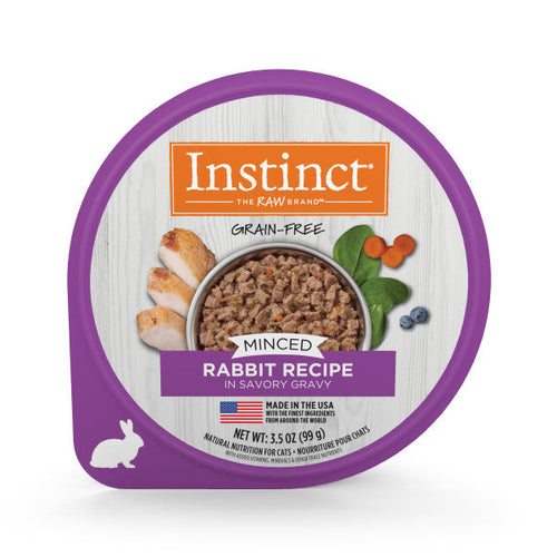 Nature's Variety Instinct Original Minced Cups Rabbit Wet Cat Food