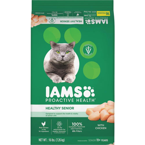 Iams Proactive Health 16 Lb. Chicken Flavor Senior Cat Food