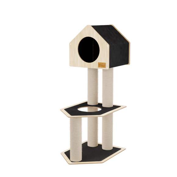 Noba Animal Condo Deluxe Cat Tree with High-Quality Fique Rope