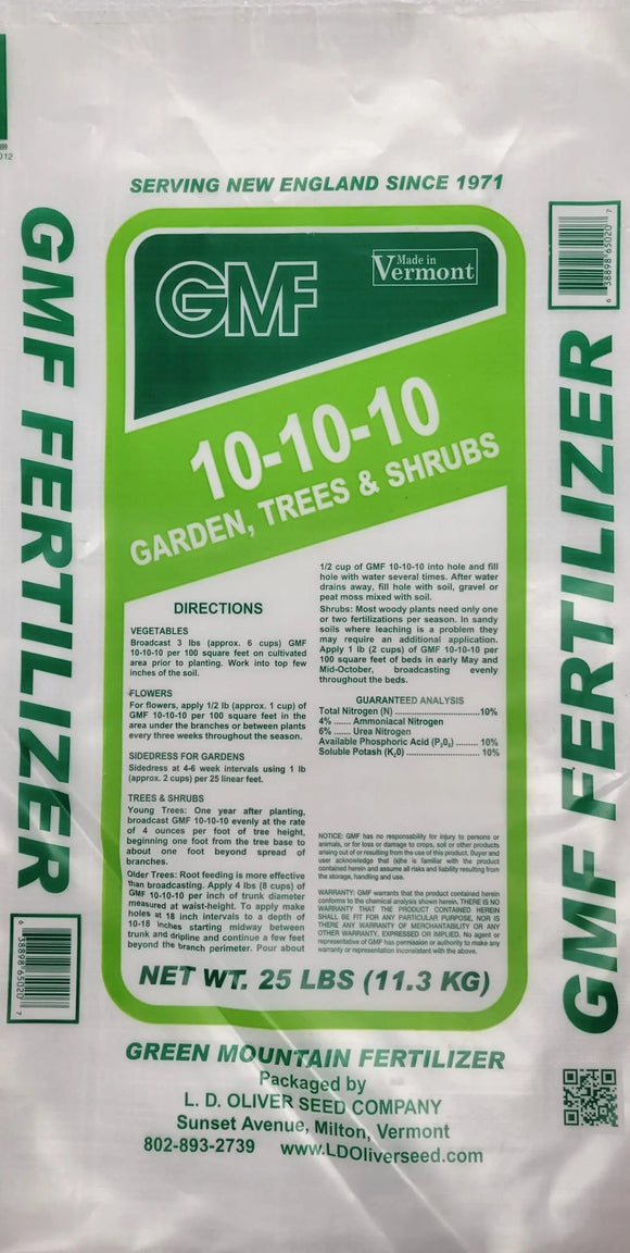 Green Mountain Fertilizer GMF General Purpose 10-10-10