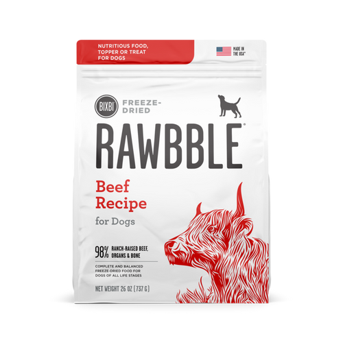 Bixbi Rawbble® Freeze-Dried Food for Dogs – Beef Recipe