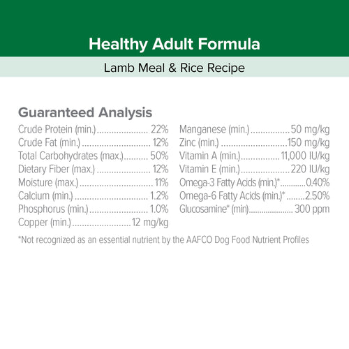 Kent Blue Seal EnTrust® Healthy Adult Lamb Meal & Rice Recipe Dog Food