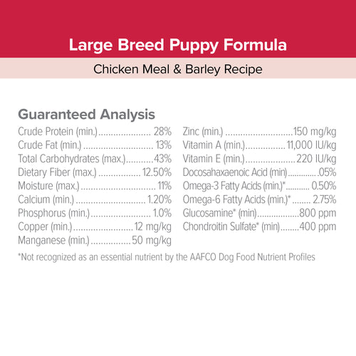 Kent Blue Seal EnTrust® Large Breed Puppy Formula Chicken Meal & Barley Recipe Dog Food