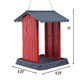 North States Village Collection Red Shed Birdfeeder