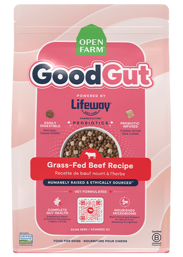 Open Farm GoodGut Grass-Fed Beef Dog Kibble