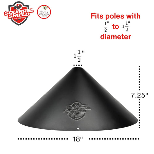 Nature's Way Squirrel Shield Wrap Around Metal 18 Squirrel Baffle