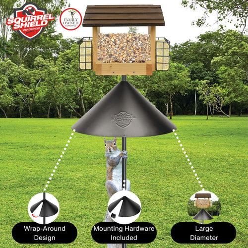 Nature's Way Squirrel Shield Wrap Around Metal 18 Squirrel Baffle