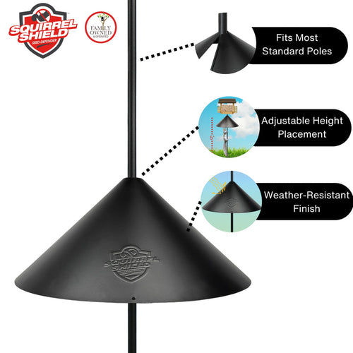 Nature's Way Squirrel Shield Wrap Around Metal 18 Squirrel Baffle