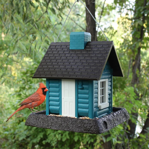 North States Village Collection Lakeside Cabin Birdfeeder