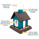 North States Village Collection Lakeside Cabin Birdfeeder