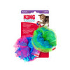 KONG Crackles Fluff Balls 2-Pack, Assorted Colors
