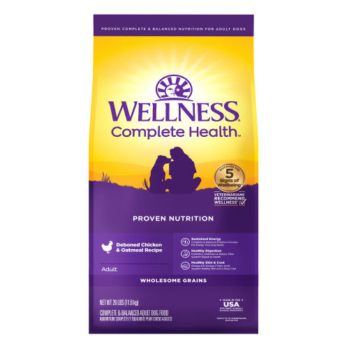 Wellness Complete Health Natural Dry Dog Food Chicken & Oatmeal Recipe